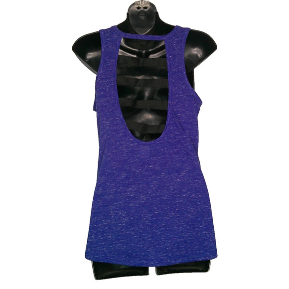Victoria’s Secret Sport Women's Small Athletic Tank Top Cutout Open Back Blue - Picture 3 of 6
